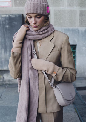 Scarf Globe Beige Kalk