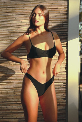 Bikini Top Ena + Braguita Gina Negro