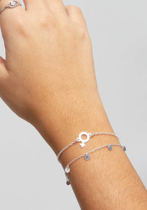 Bracelete Moeda de Prata