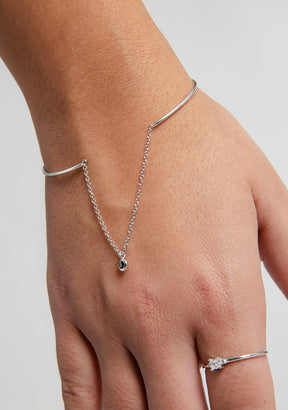 Pulsera Plata de Ley 925 Con Perla Negra Vianey