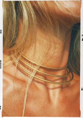 Choker Gold Triple