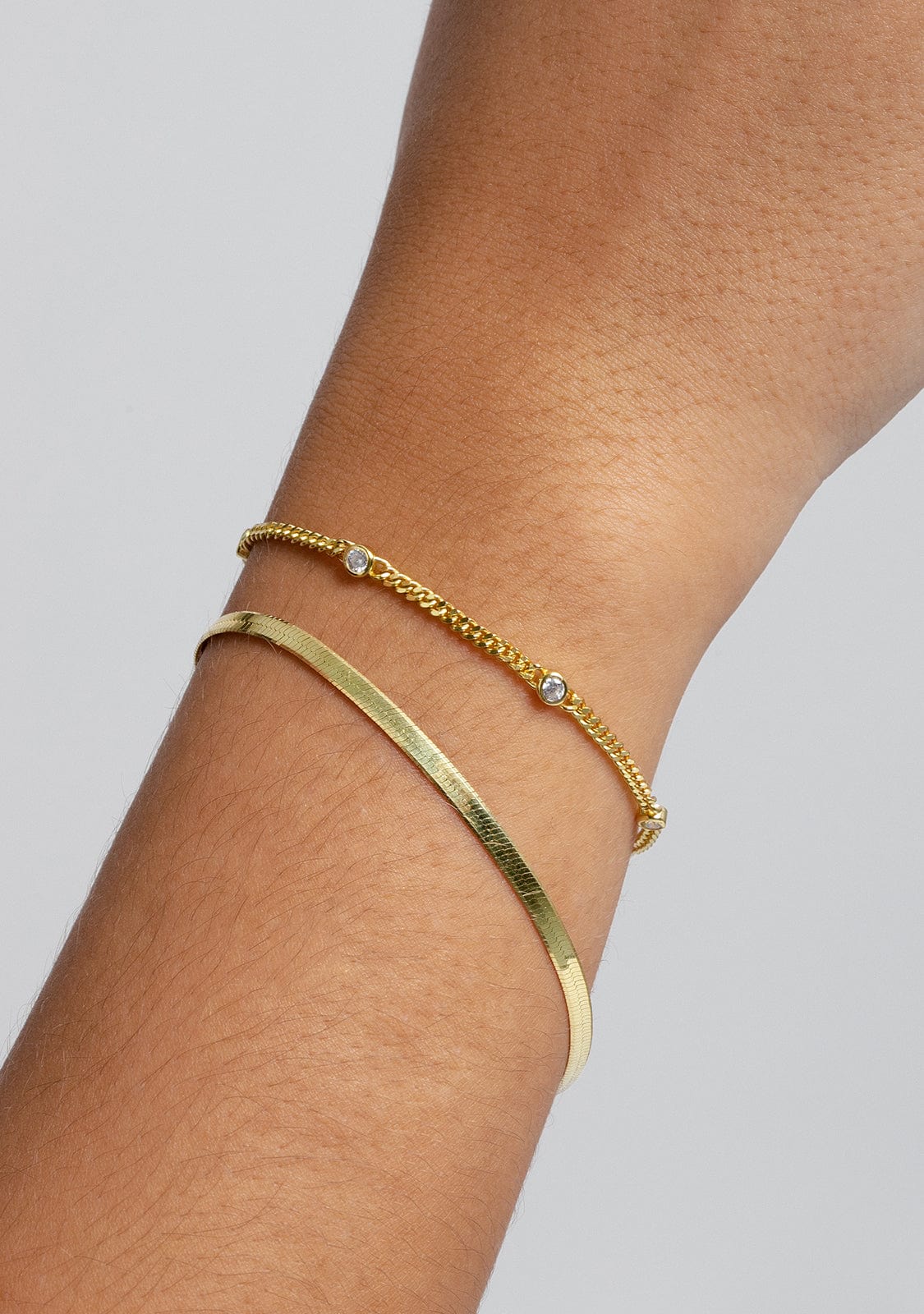Bracciale lineare oro