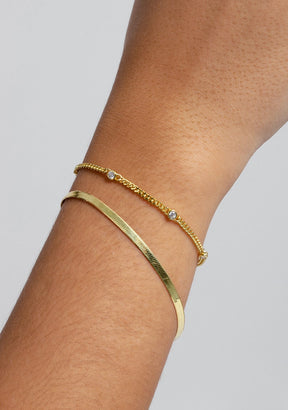 Bracciale lineare oro