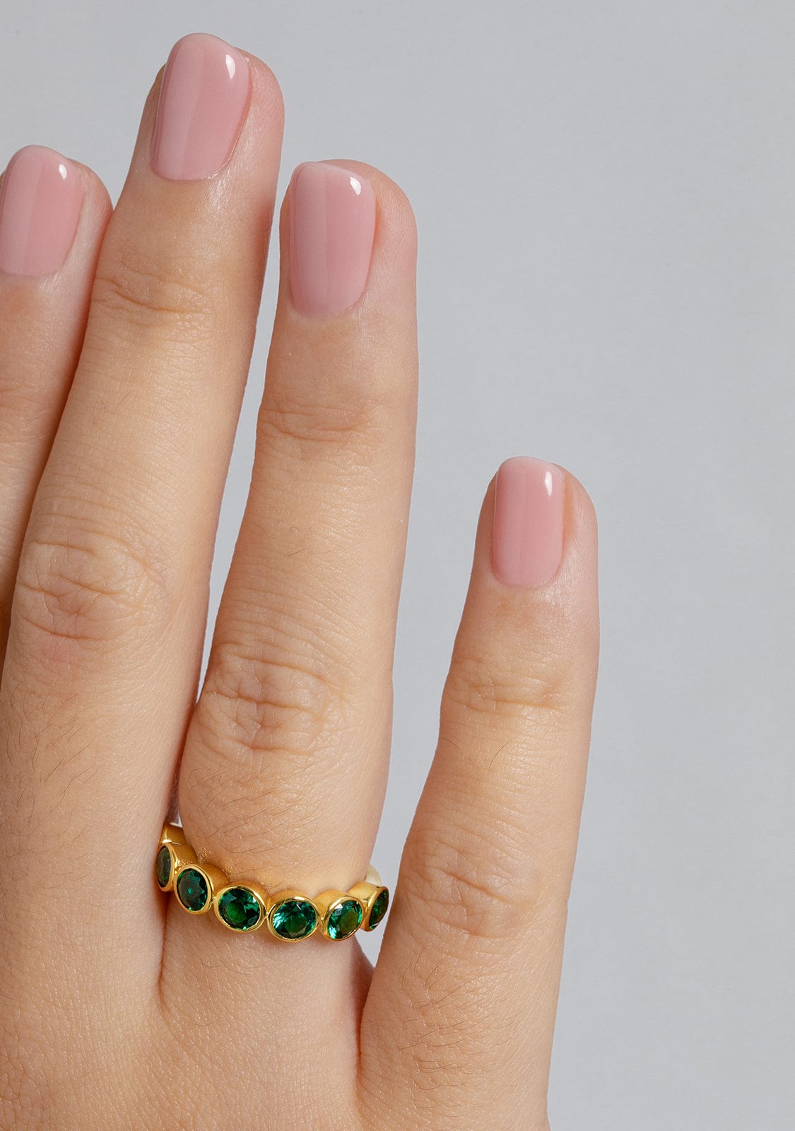 Jade Emerald Ring Gold