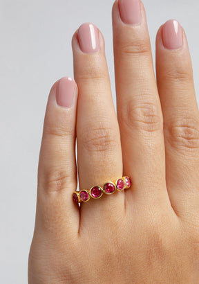 Jade-Rubin-Ring Gold