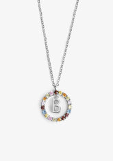 Necklace Iniziale Letter B Silver