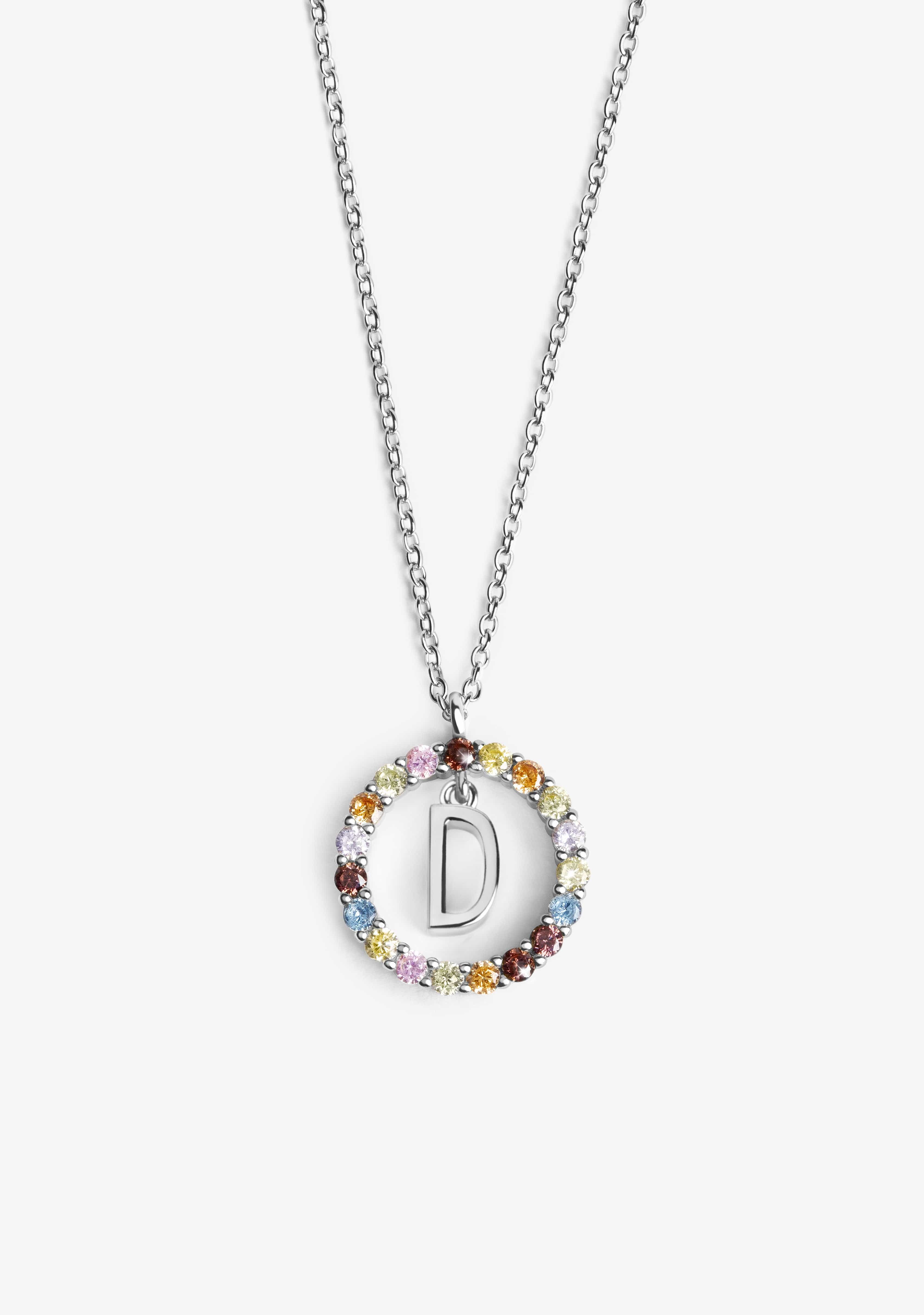 Necklace Iniziale Letter D Silver