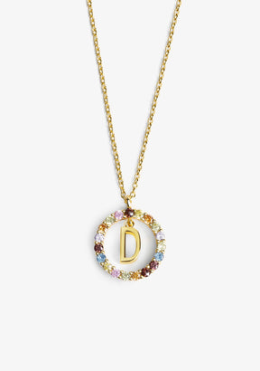 Necklace Iniziale Letter D Gold