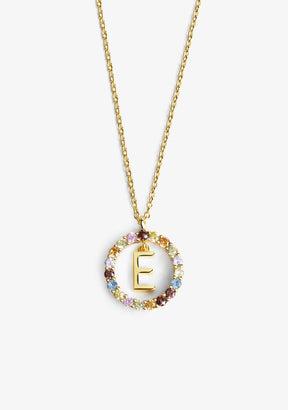 Necklace Iniziale Letter E Gold