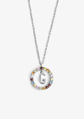 NECKLACE INIZIALE LETTER G SILVER