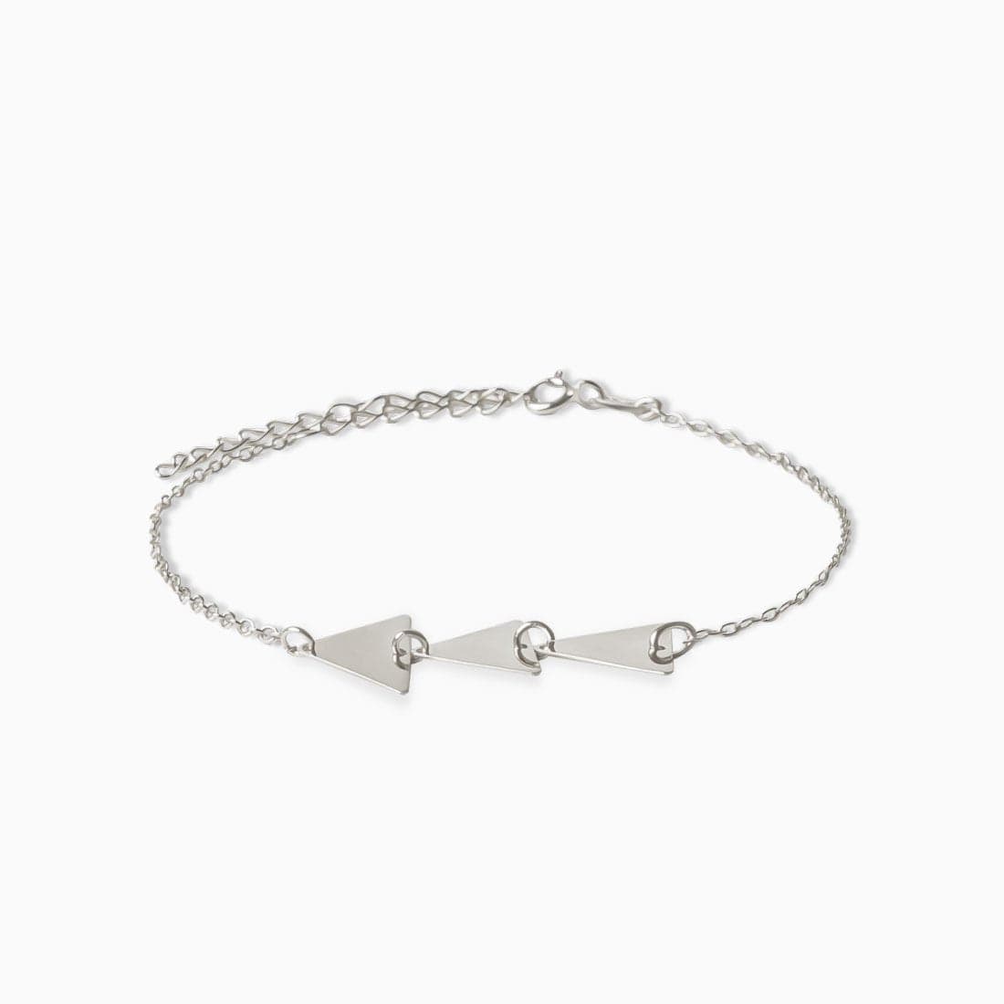 Geometric Silver Bracelet