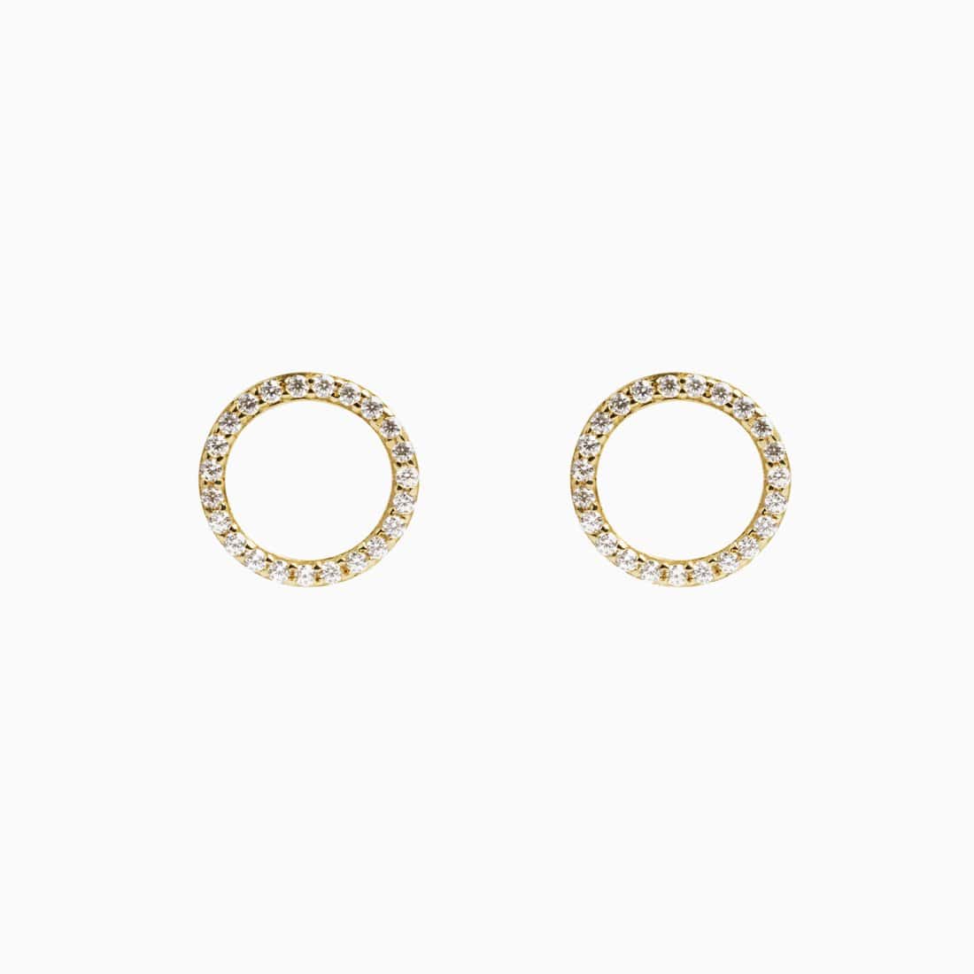 Ohrringe Stilvoll Zirkonia Gold