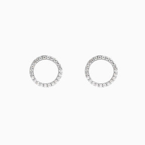 Stylish Zirconia Silver Earrings