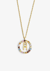 Necklace Iniziale Letter H Gold