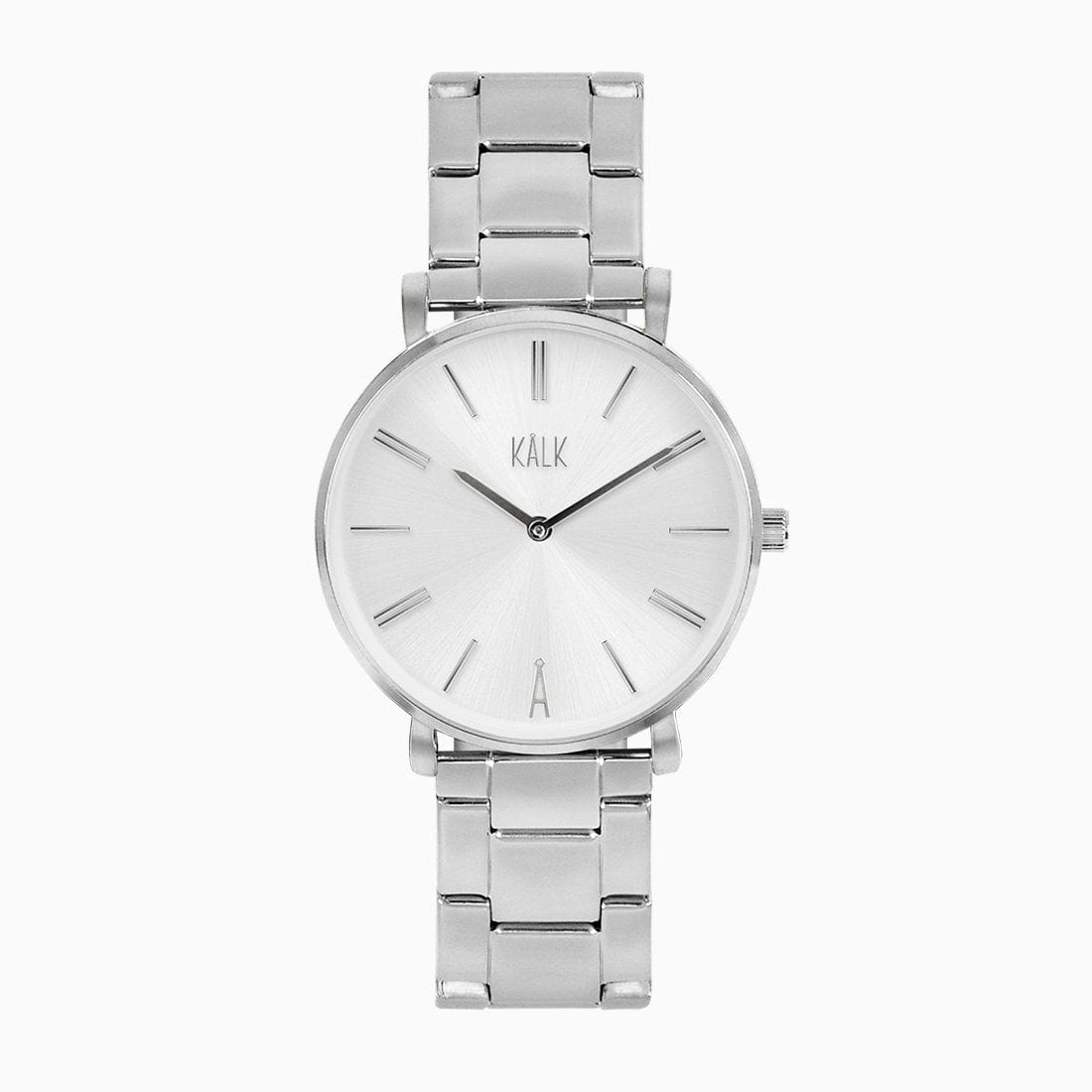 Stilvolle Silber / Weiß Uhr