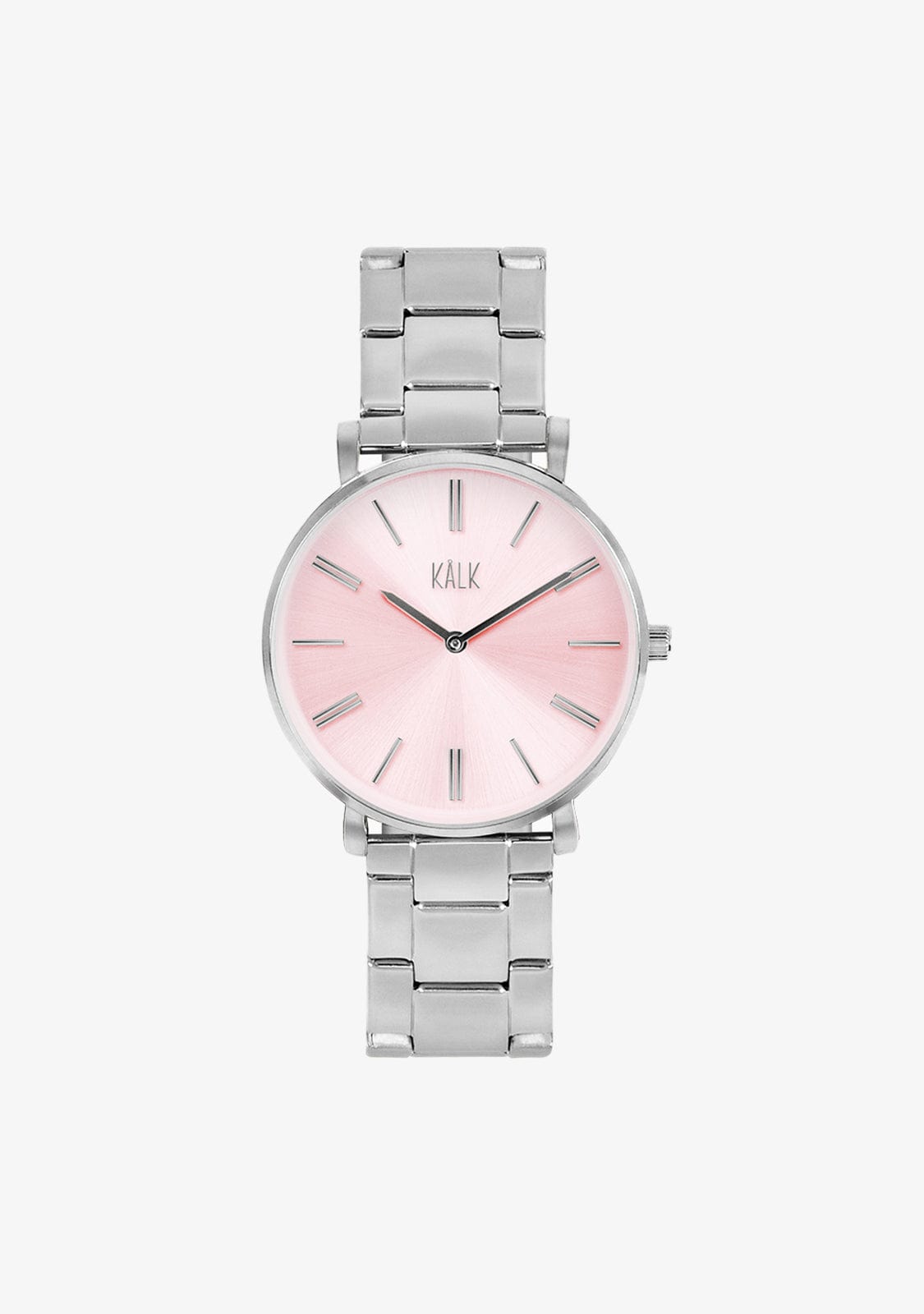 Relógio de Prata com Classe / Relógio Rosa Claro