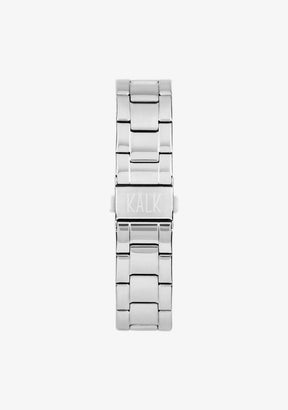 Stilvolle Silber / Hellrosa Uhr
