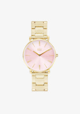 Classy Gold / Hellrosa Uhr