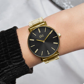 Classy Gold / Schwarz Uhr