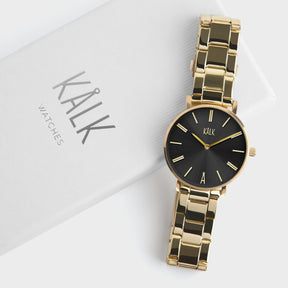 Classy Gold / Schwarz Uhr
