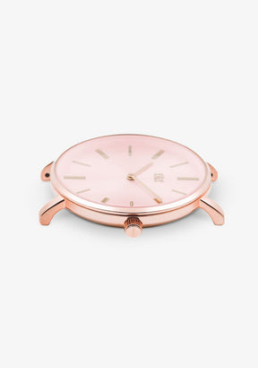 Stilvolle Rose Gold / Hellrosa Uhr