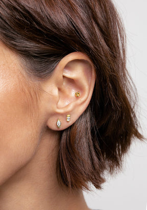 Ear Piercing Cluster Gold