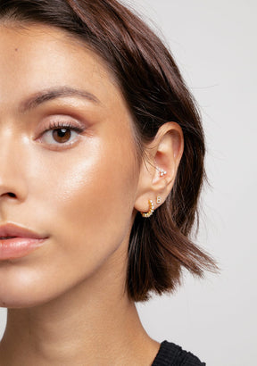 Amalfi Pure Hoop Piercing Gold