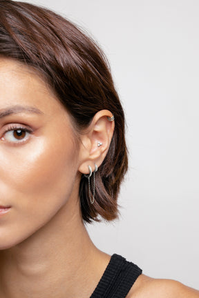 Unito Hoop Piercing Silver