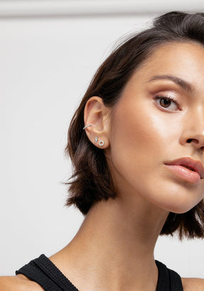 Ear Piercing Ray Silver