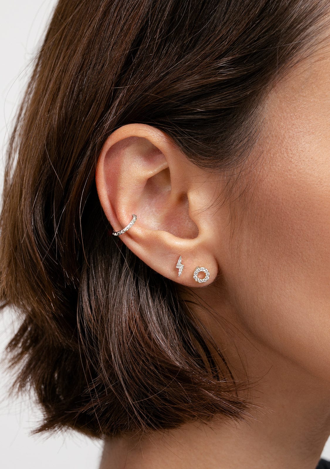 Ear Piercing Circle Silver