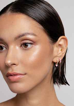 Piercing Aro Baño Oro 18K Rosa Ambra