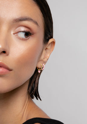 Piercing Aro Baño Oro 18K Rosa Ambra
