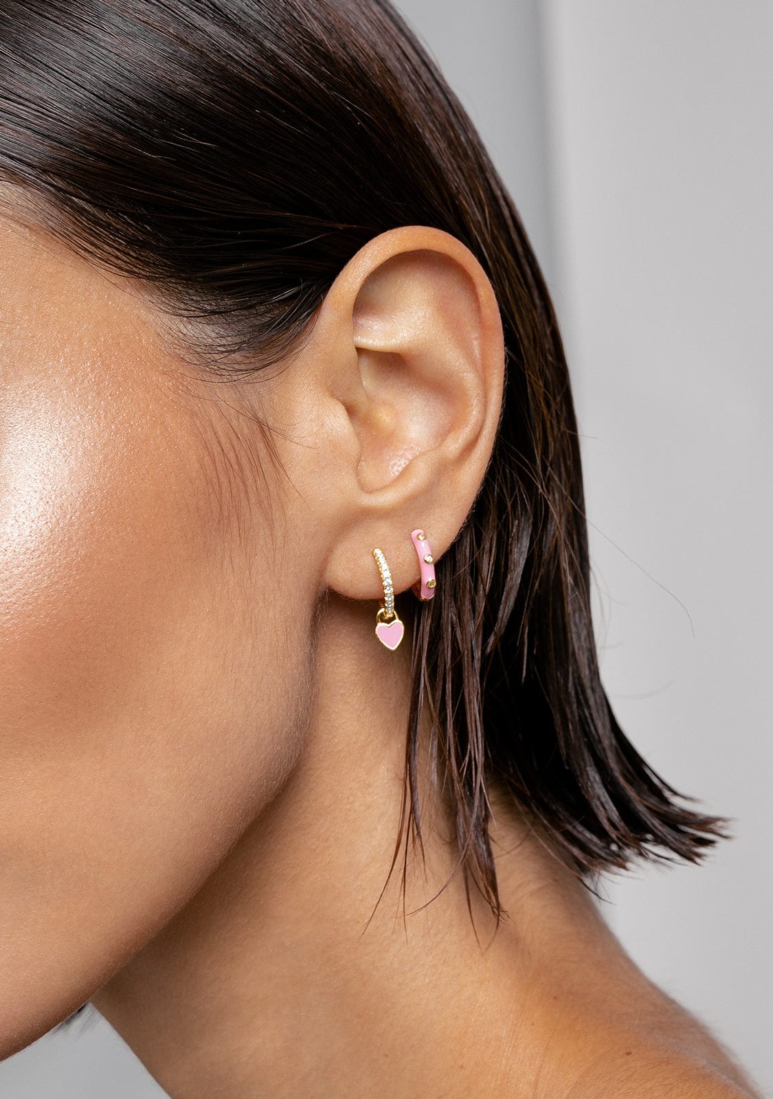Piercing Aro Baño Oro 18K Rosa Ambra
