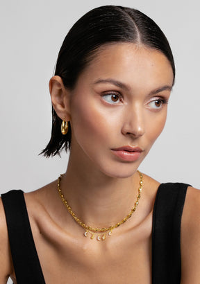 Petite Jasmine Hoop Piercing Gold