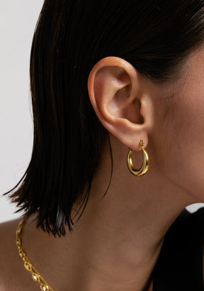Petite Jasmine Hoop Piercing Gold