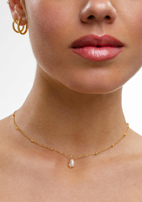Necklace Perlie Gold