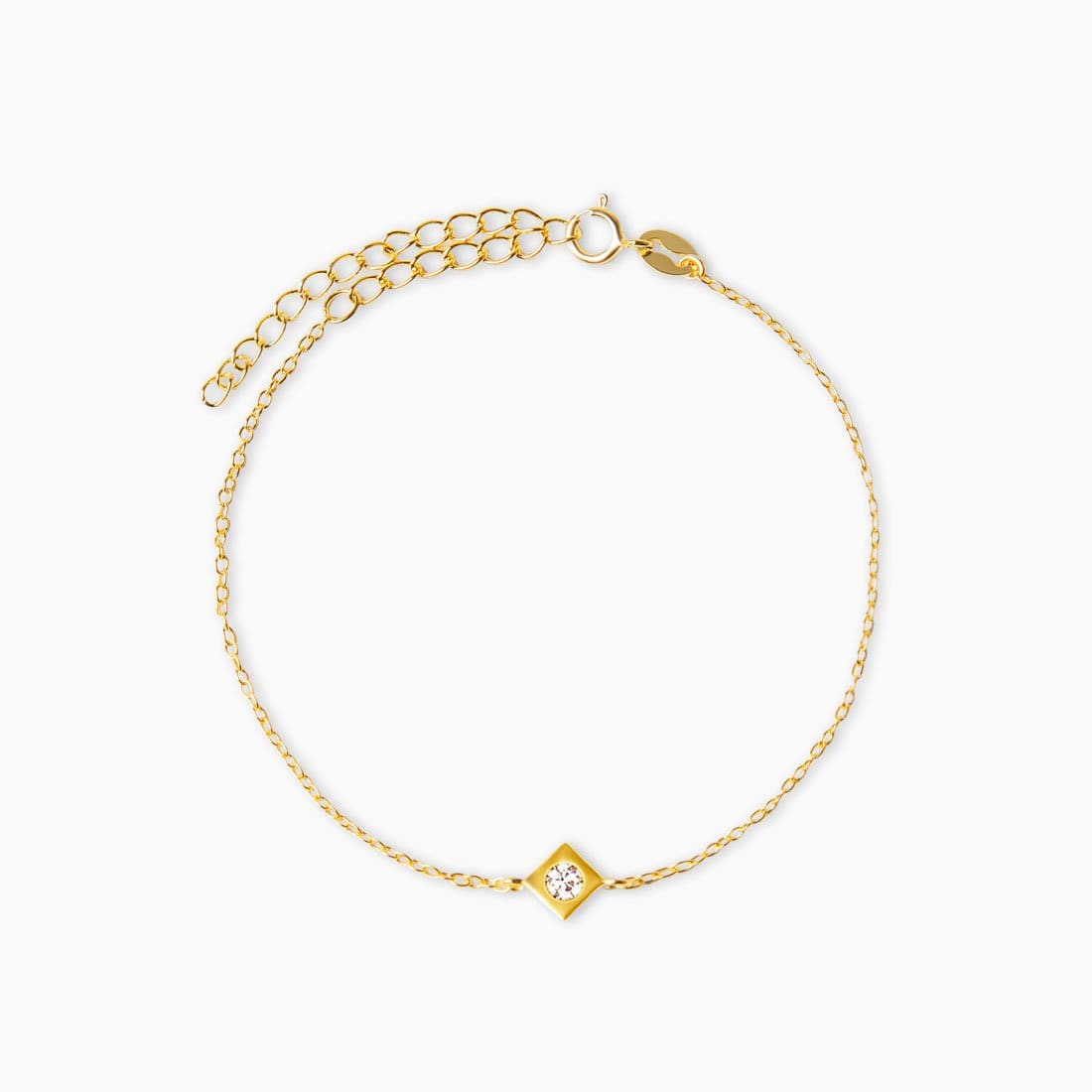 Stella Gold Zirconia White Bracelet