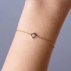 Armband Stella Gold Weißer Zirkoniumdioxid