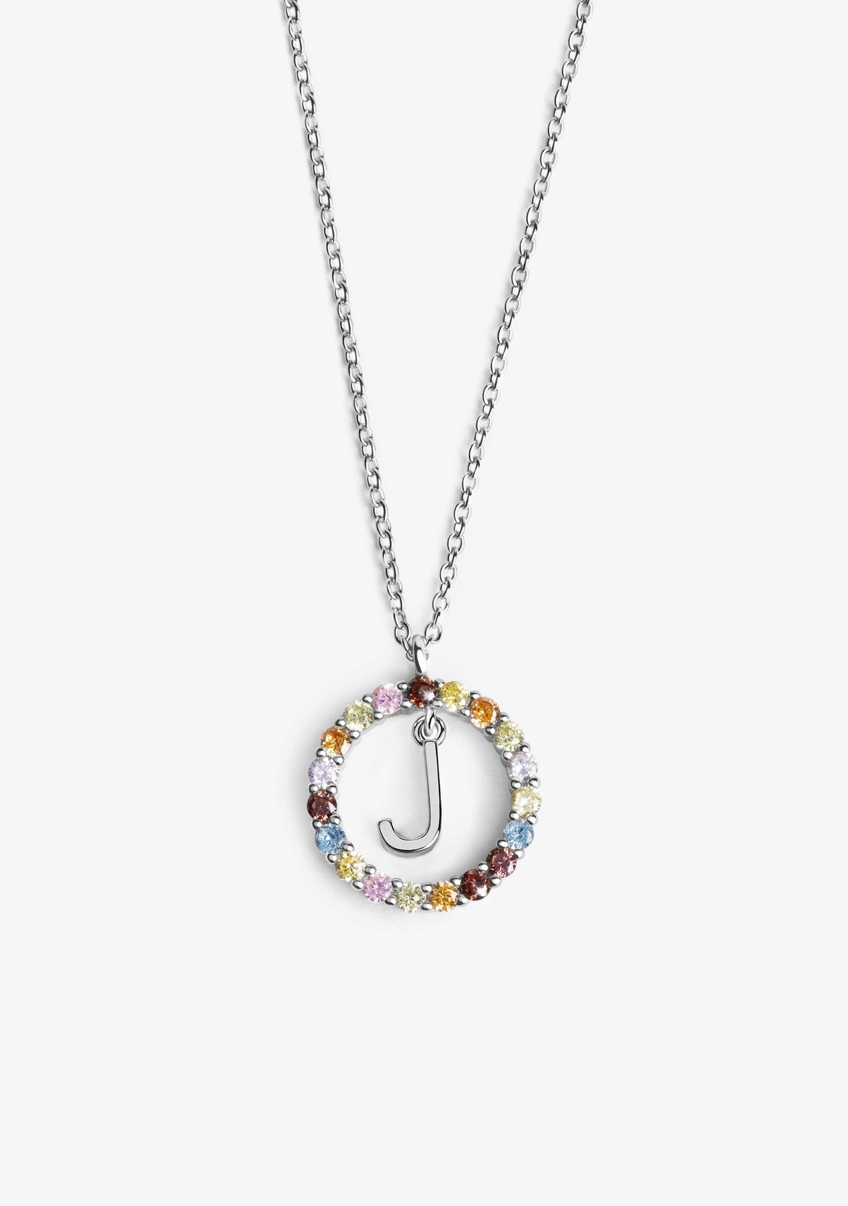 Necklace Iniziale Letter J Silver