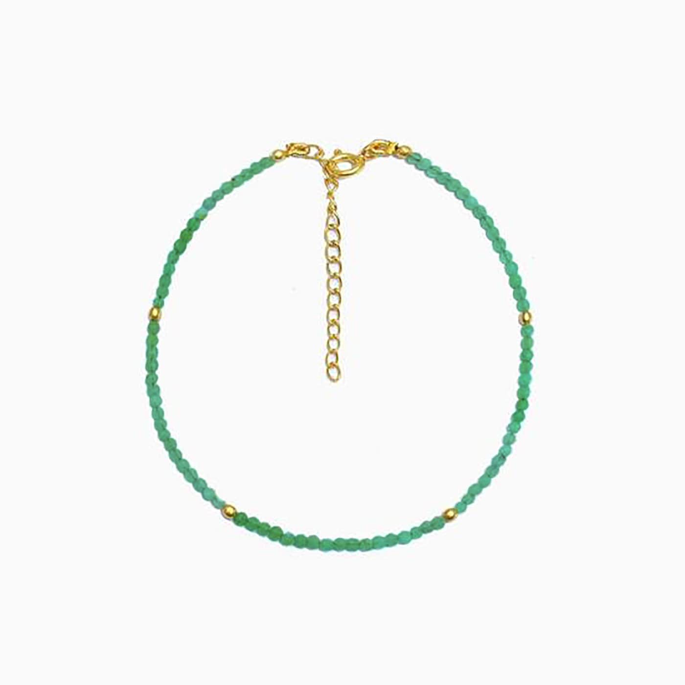 Bracciale Onyx Verde Oro