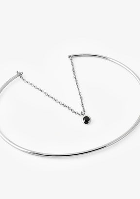 Pulsera Plata de Ley 925 Con Perla Negra Vianey