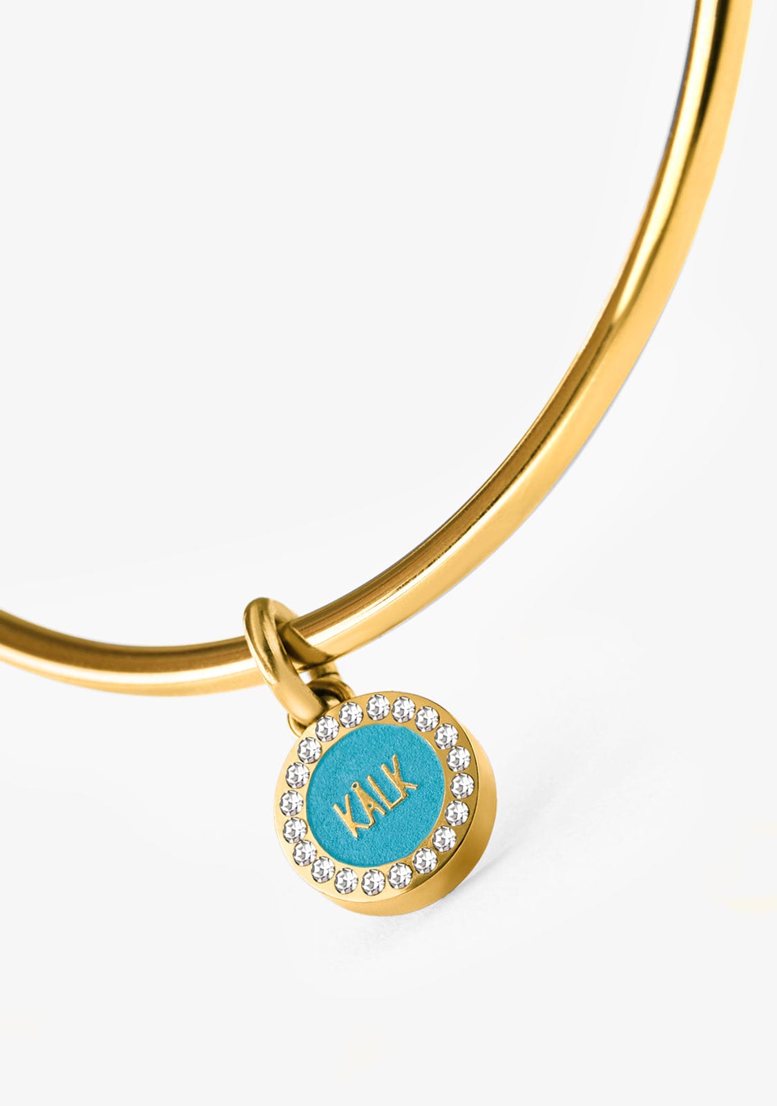 Pulsera Aro Baño Oro 18K Con Circonitas Azul Haro