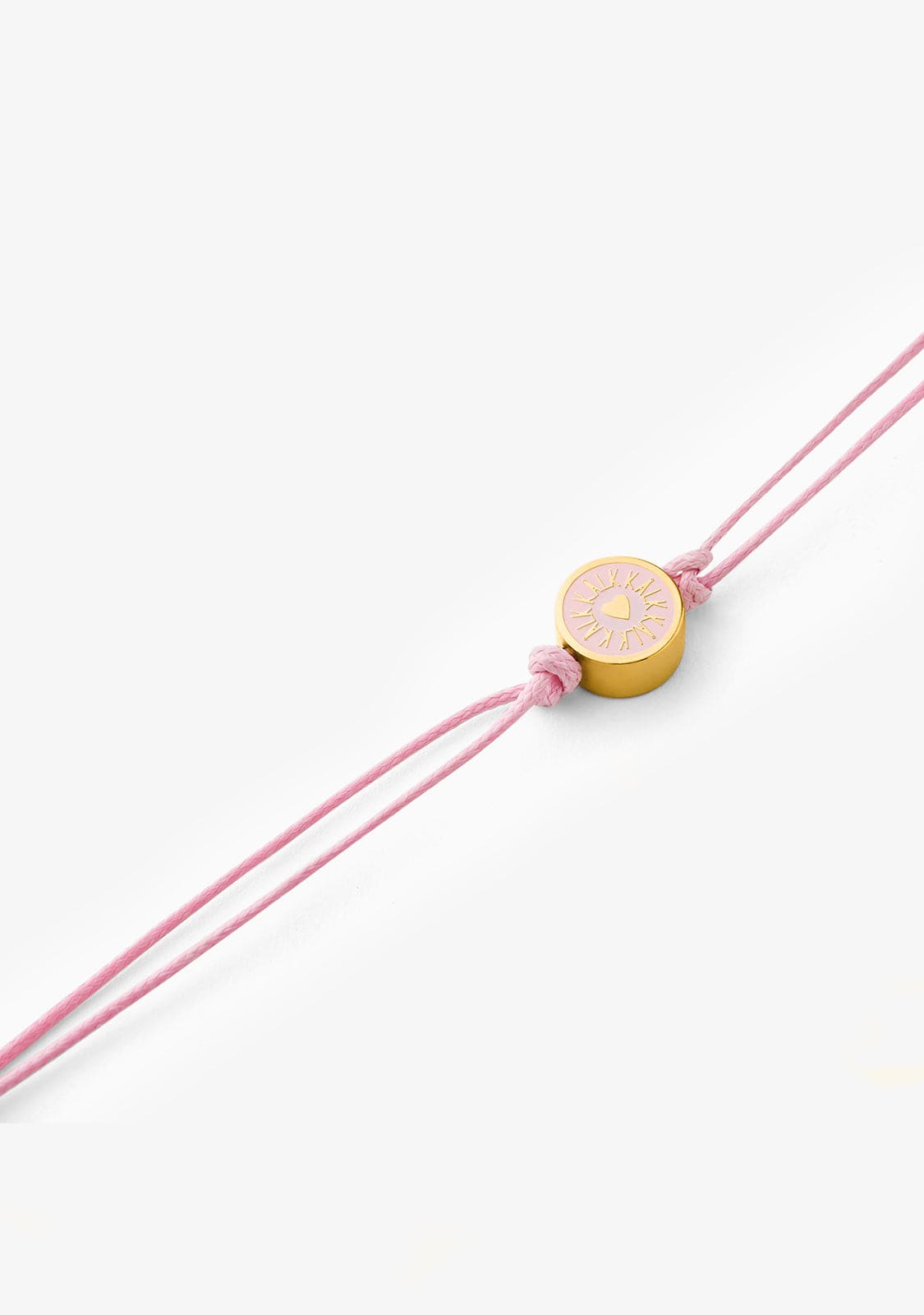 Pulsera Hilo Baño Oro 18K Rosa Filo