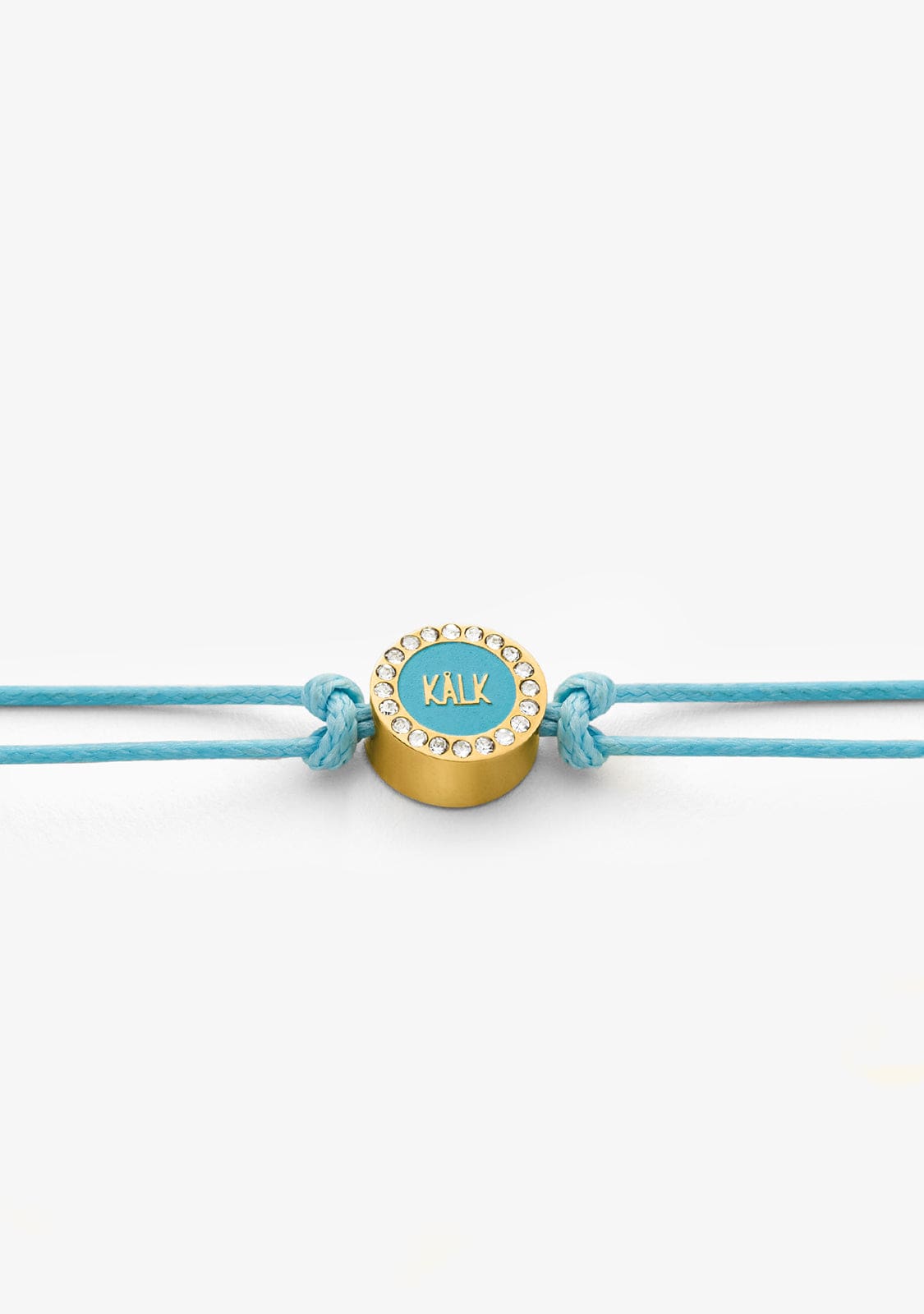 Pulsera Hilo Baño Oro 18K Azul Filo