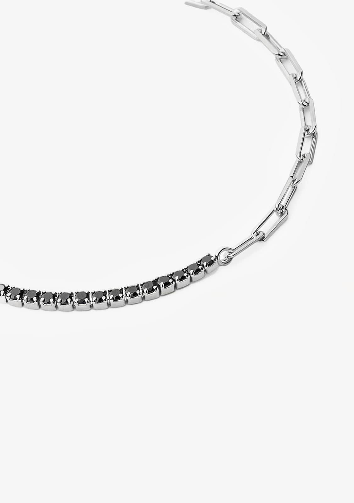 Bracelet Riviere Nero Silver