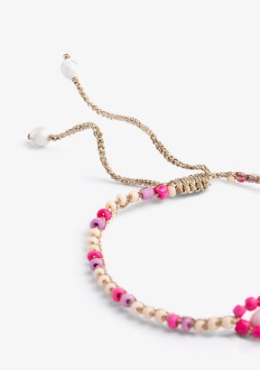 Miyuki Hot Pink Bracelet