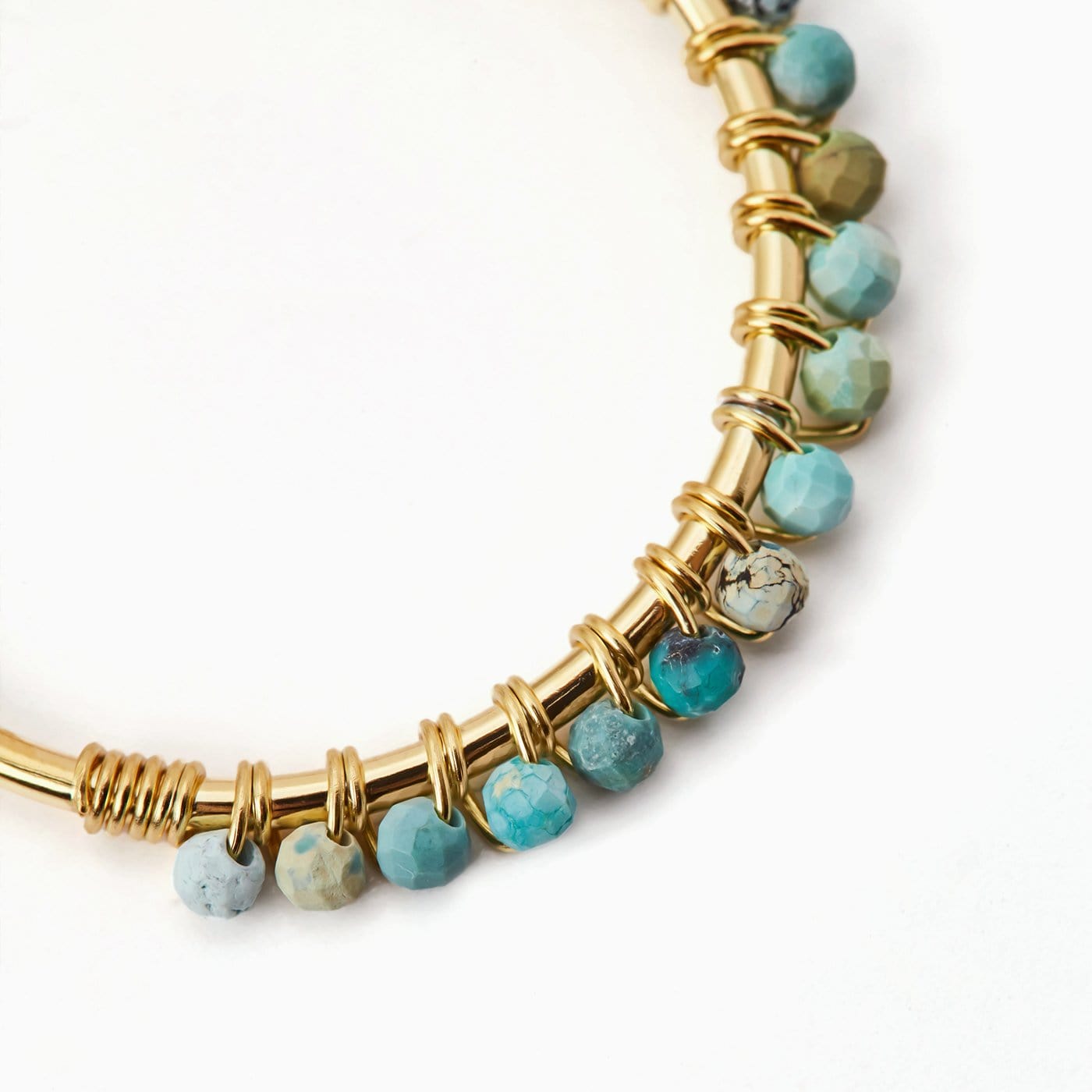 Paradies Aqua Gold Hoop-Ohrringe