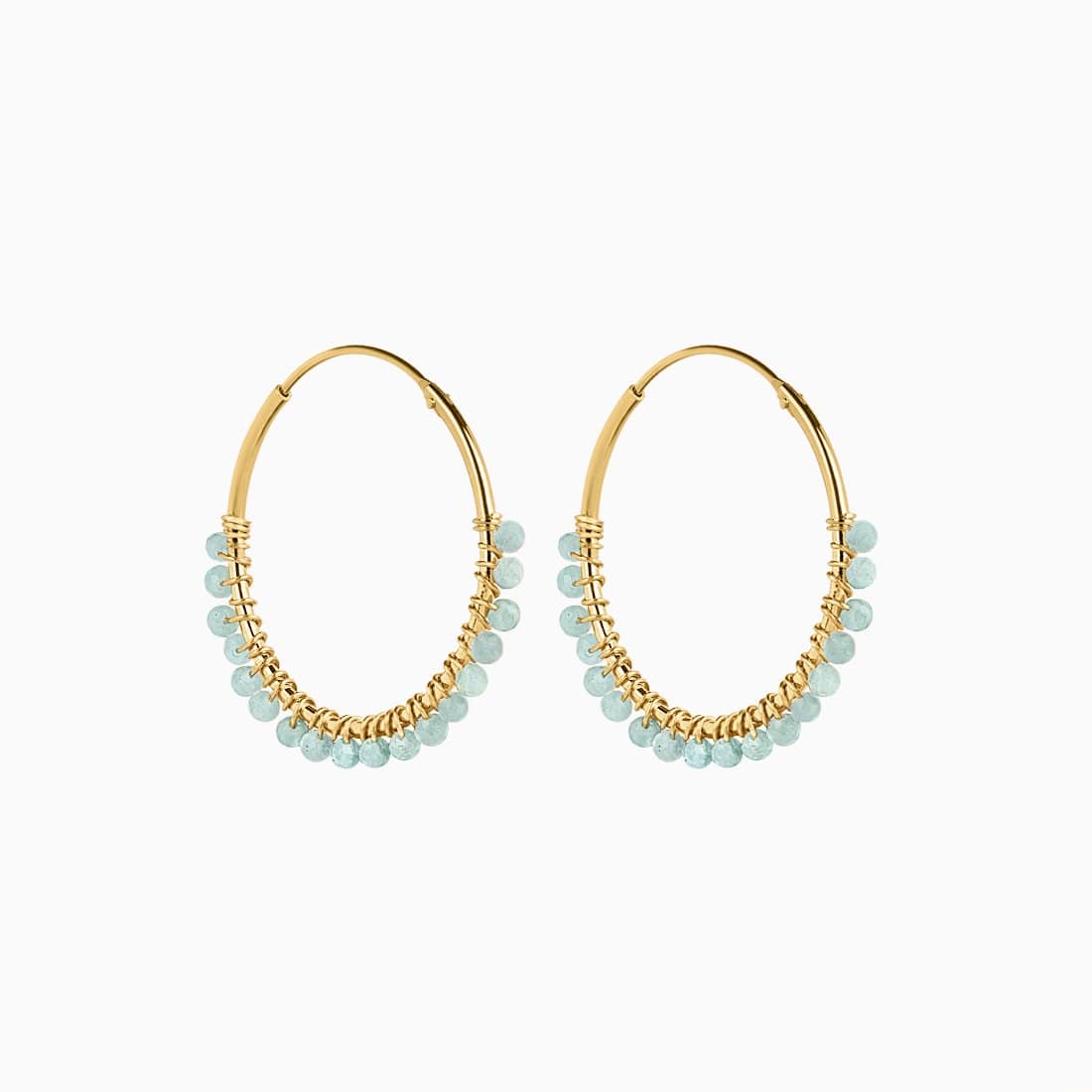 Paradies Himmel Gold Hoop-Ohrringe