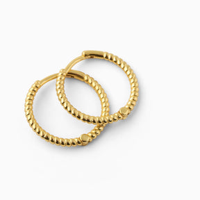 Spyral Hoop Earrings Gold