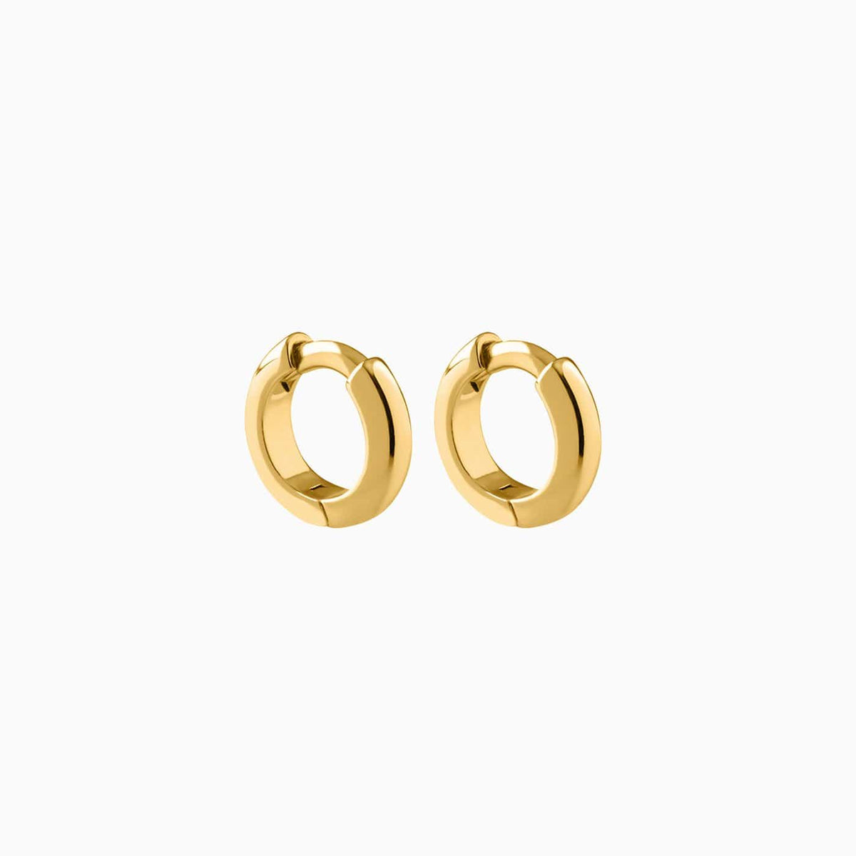 Mini Bold Hoop Earrings Gold